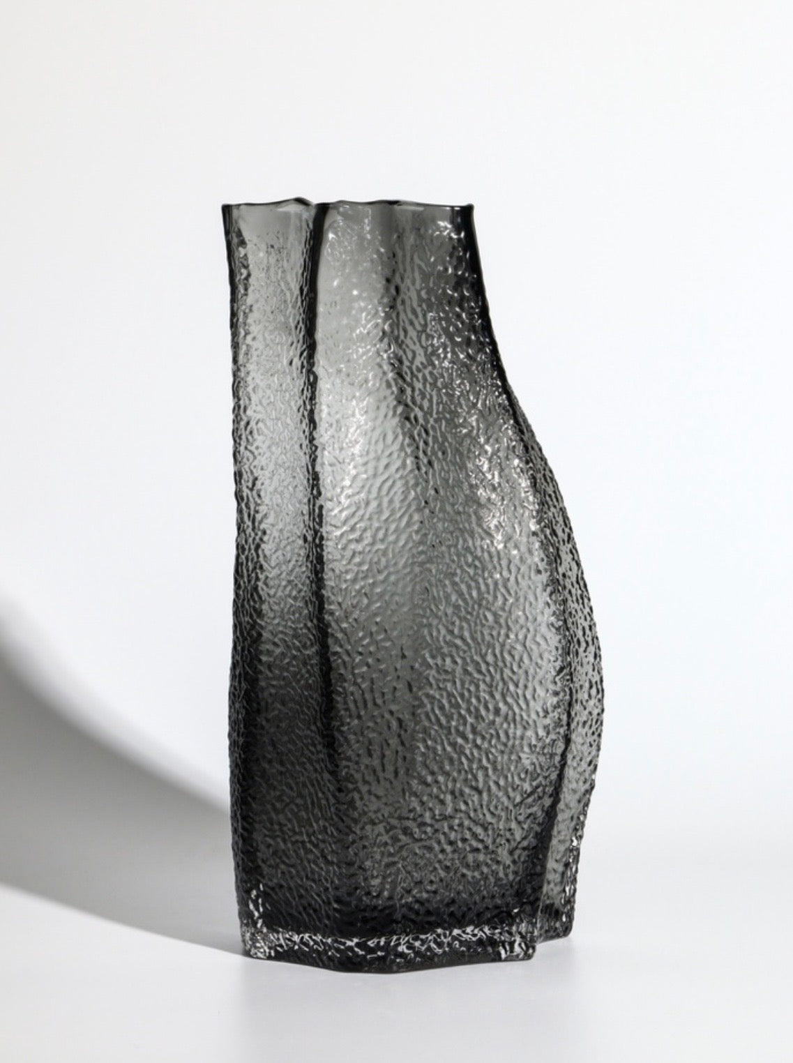 Black Frosted Glass Vase
