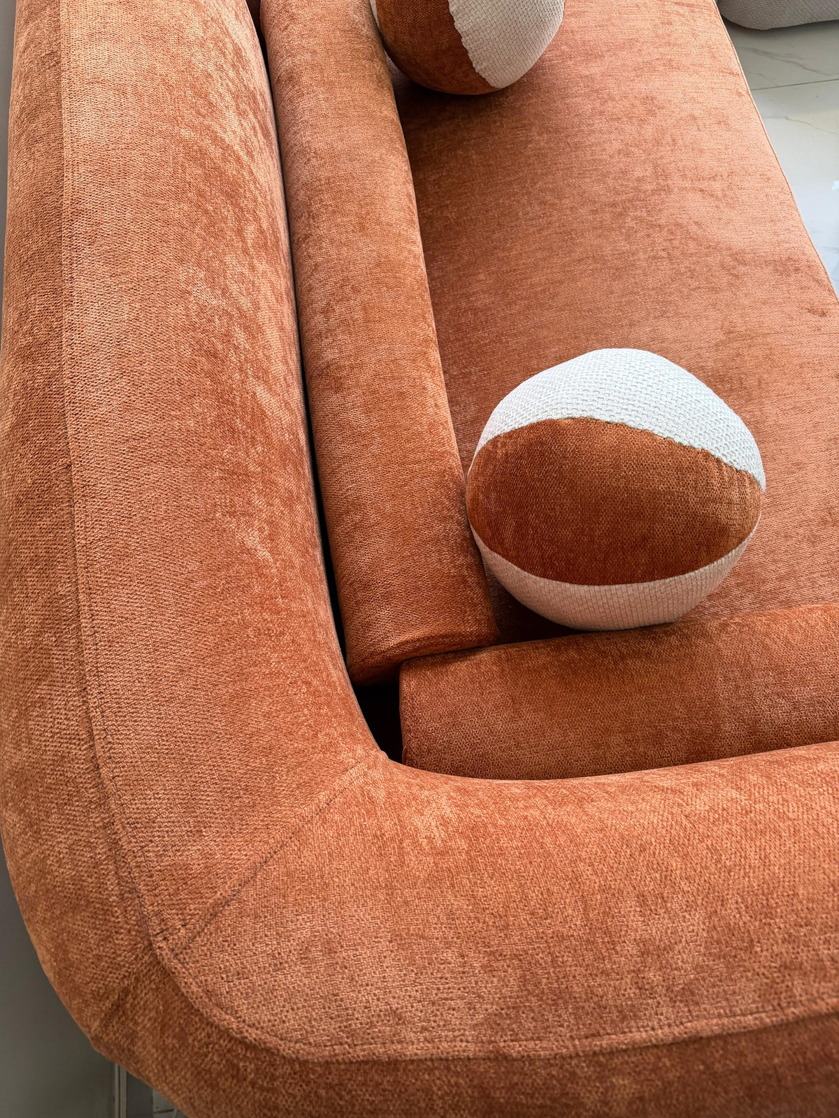 Rust Luxe Sofa