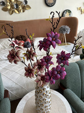 Mangnolia Artificial flower Purple