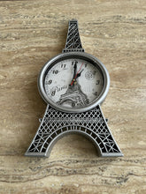 Eiffel Tower Clock Silver