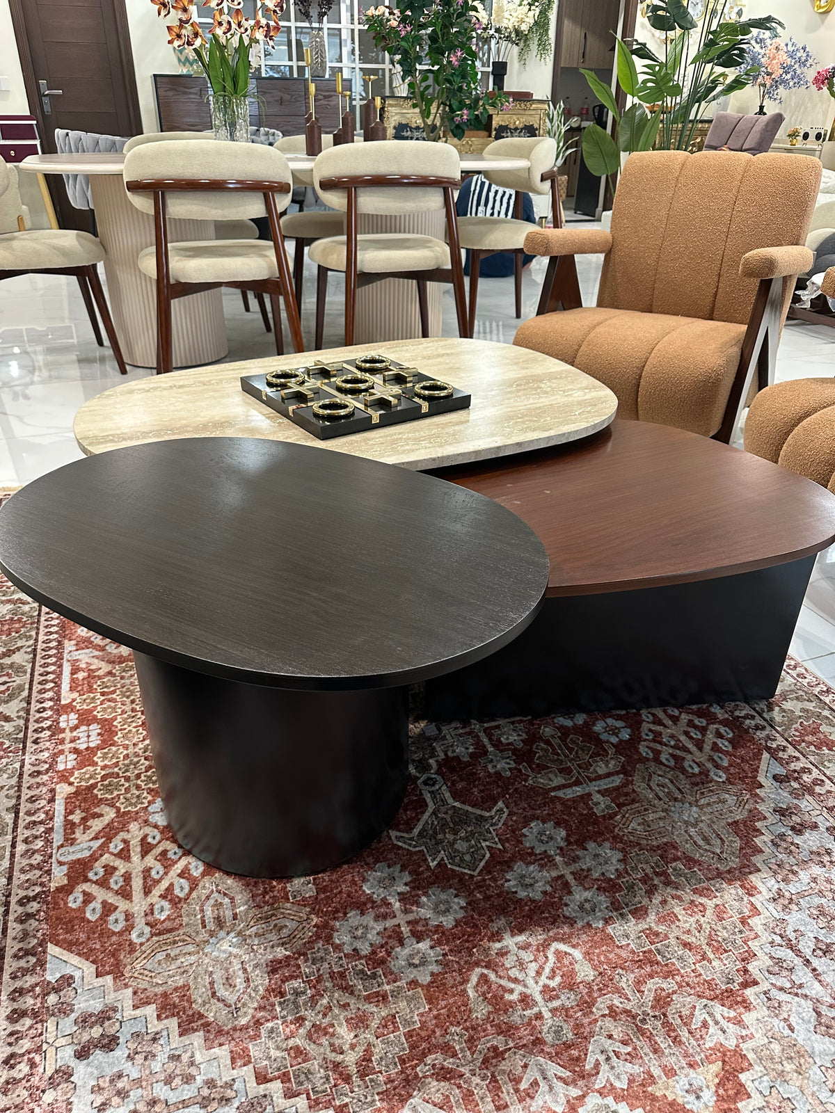 Pebble coffee table set of 3 (delivery only in Lahore)