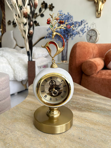 Elegant Metallic Table Clock