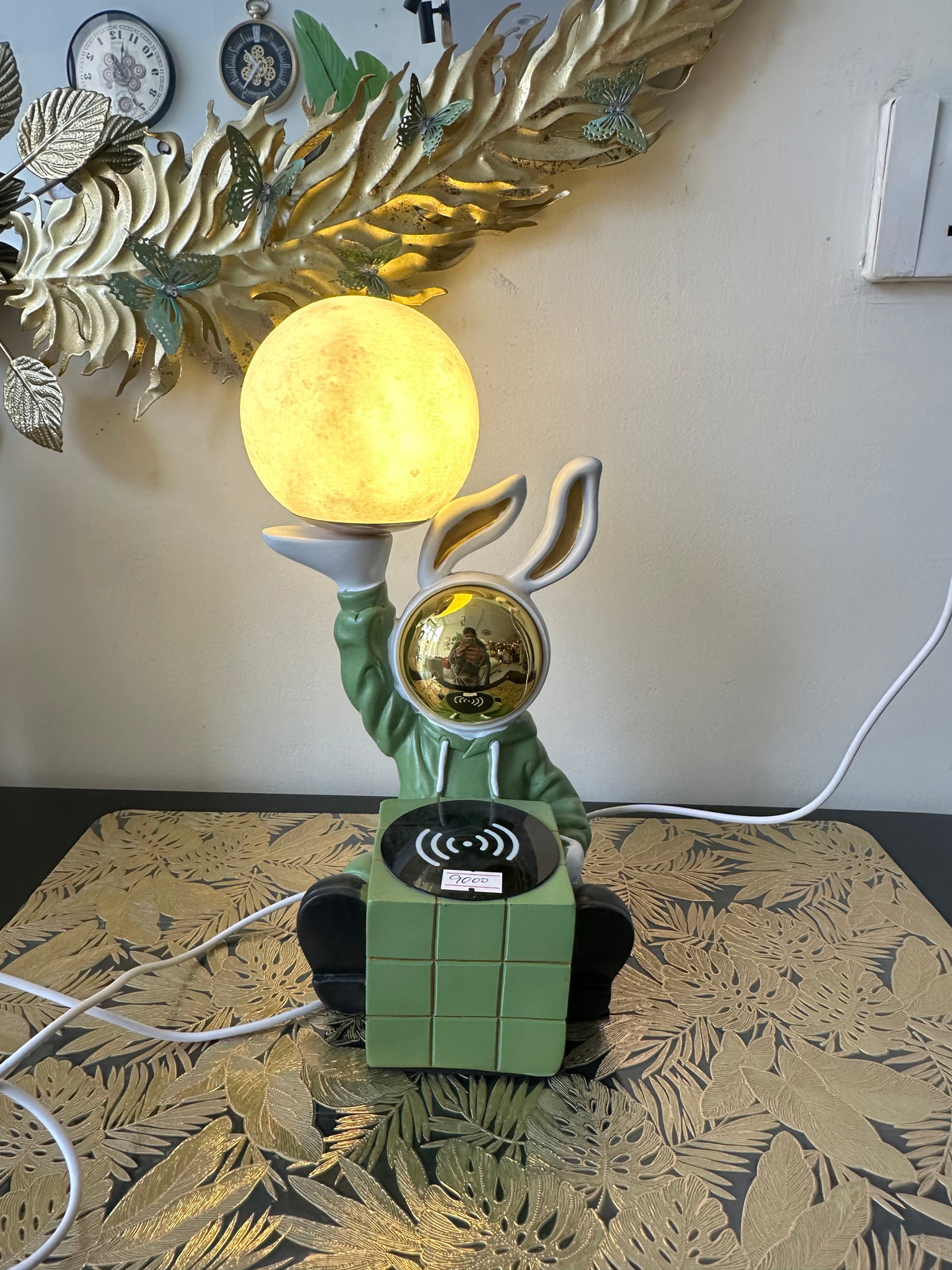 Green Rabbit Lamp