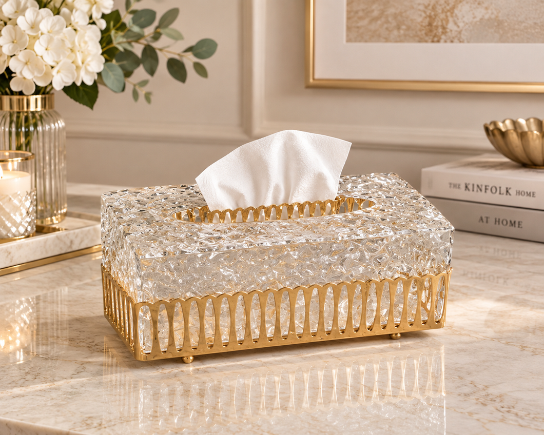 Gold Jewel Tissue box SS22