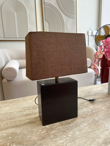 Leather Table Lamp