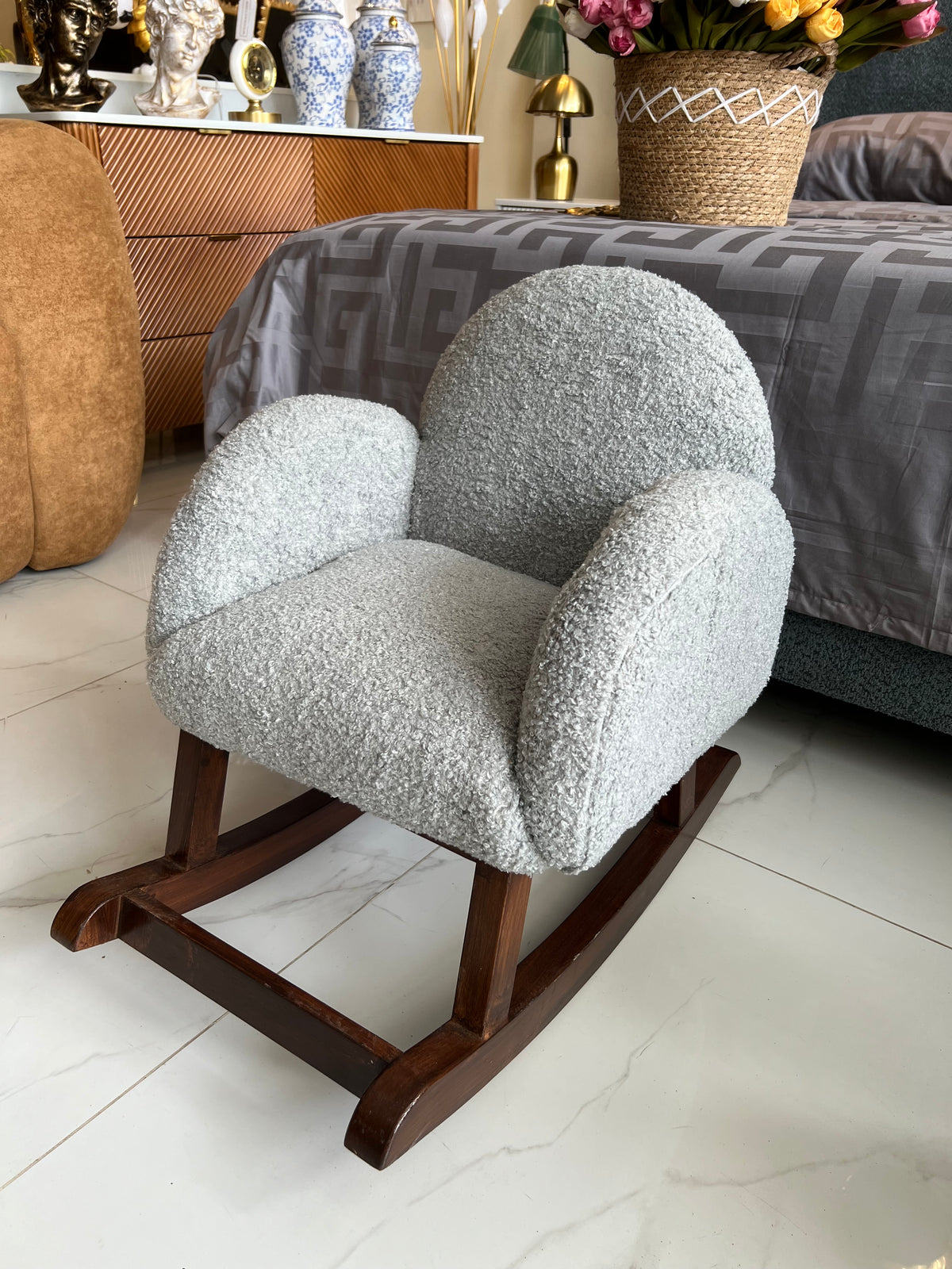 Baby Rocking Chair Grey