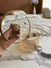 Glass Pot light brown