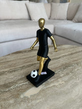 Foot baller Sculpture Black