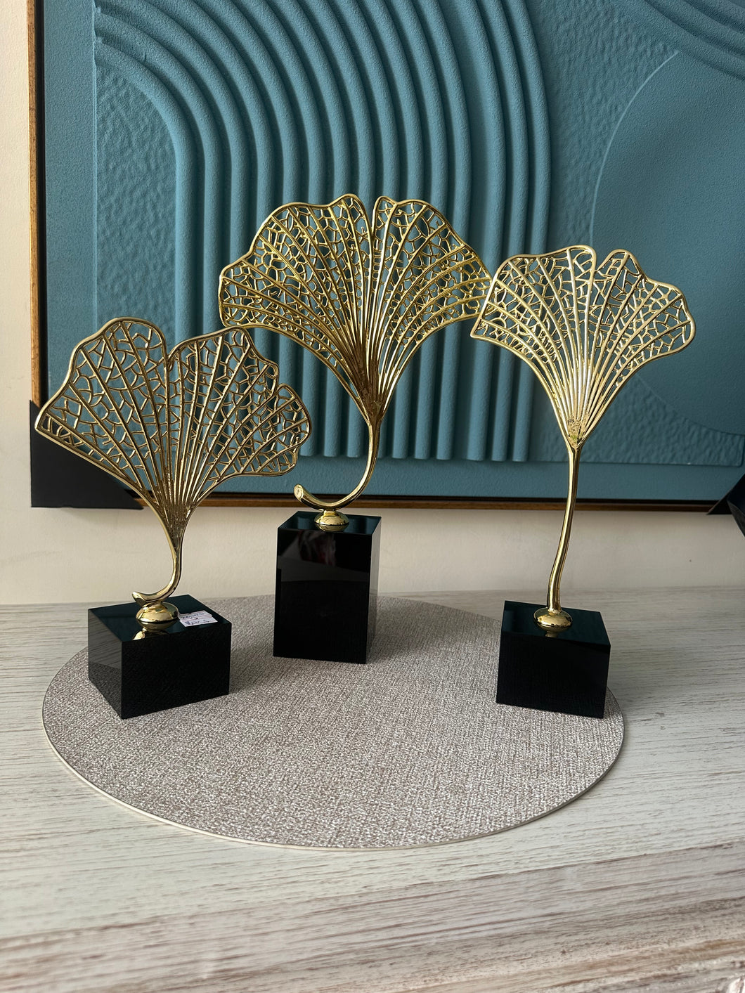 Ginkgo Leaf Ornaments set of 3