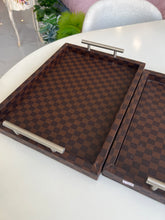Leather Tray Checkered 04