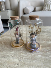 Angel & Gnome In Glass Jar