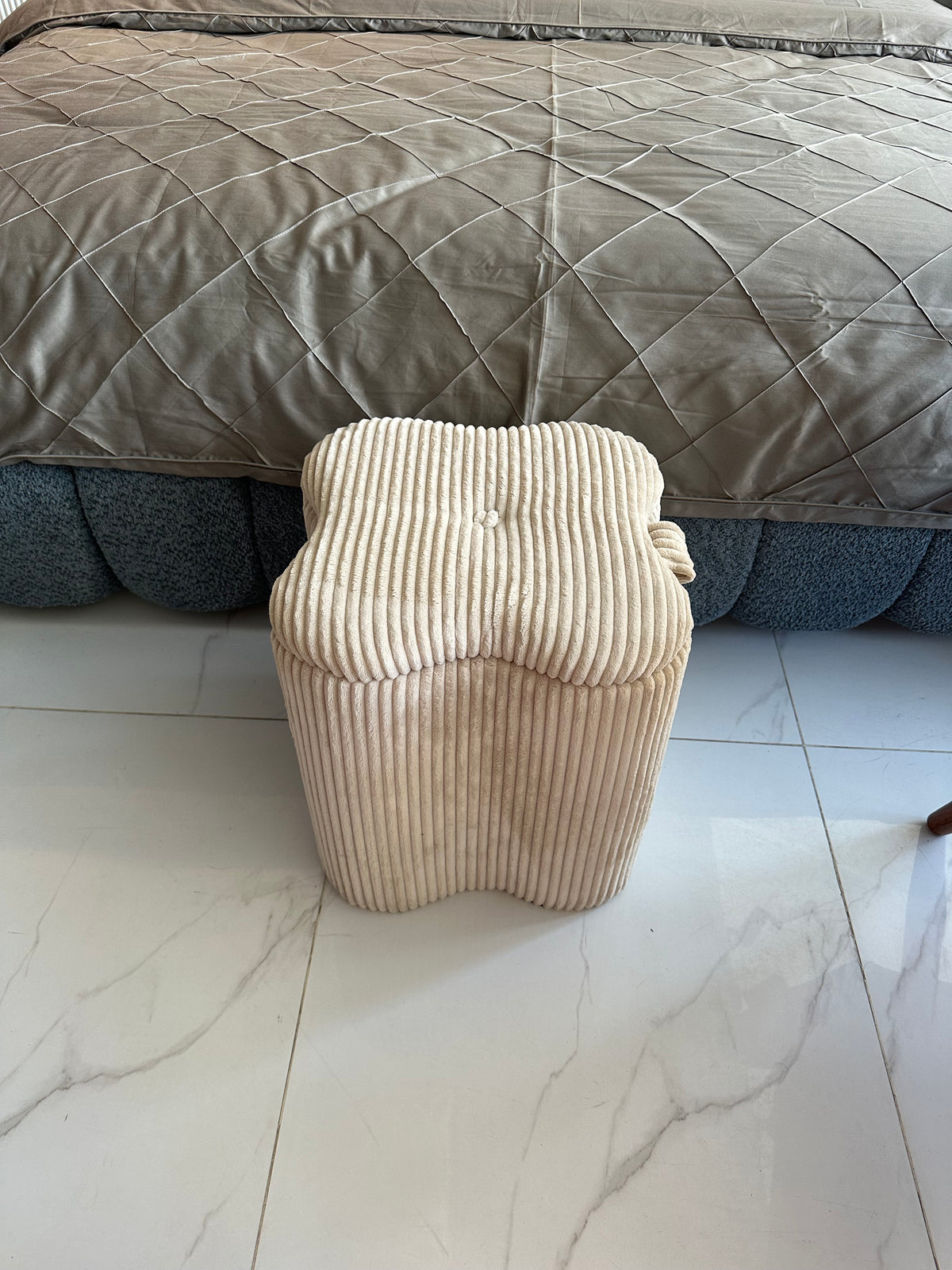 Marshmallow Stool Beige