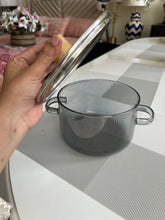 Glass Pot light grey