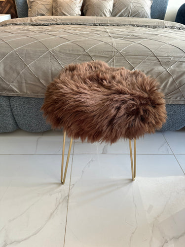 Fur Stool Brown 06