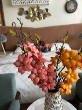 Mangnolia Artificial flower Orange/Pink Peach