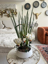 Magnolia Flower Arrangement in Ceramic Pot 003