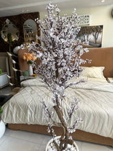 Faux Eucalyptus White flower Plant with Imported Planter