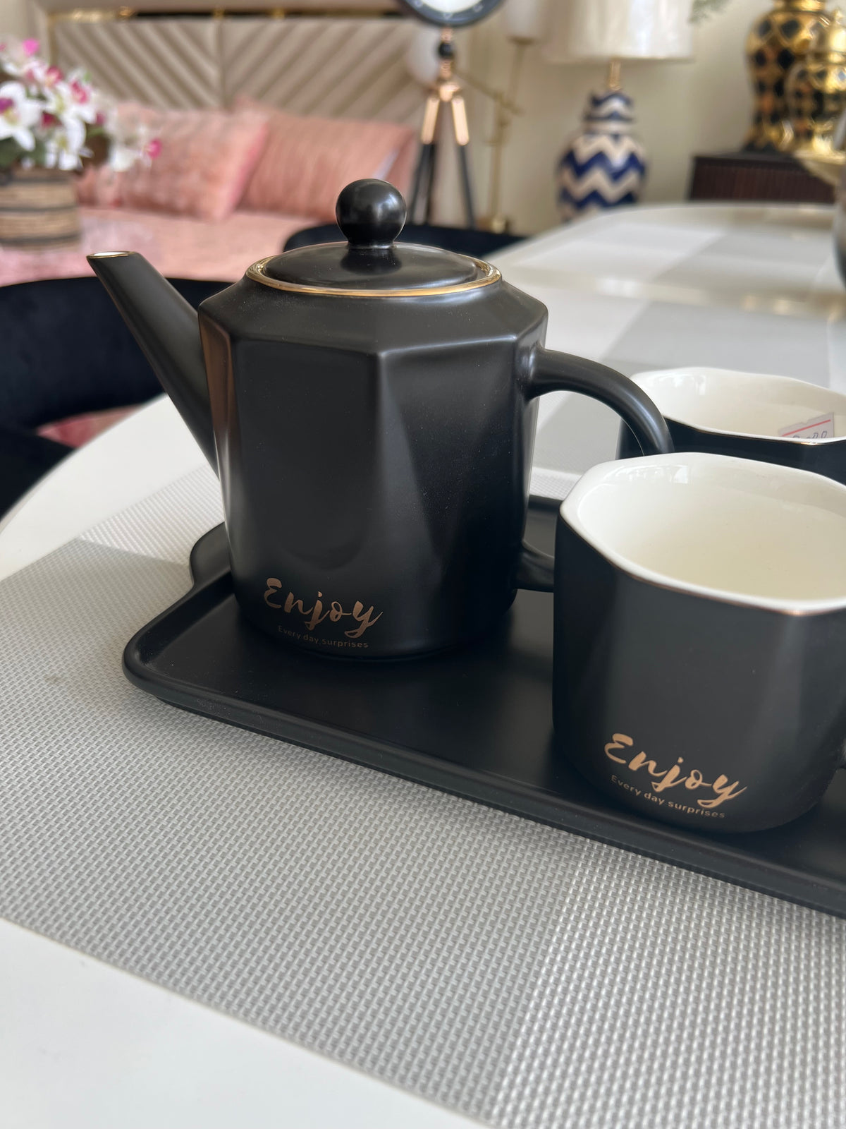 Black tea set 4 Person 002