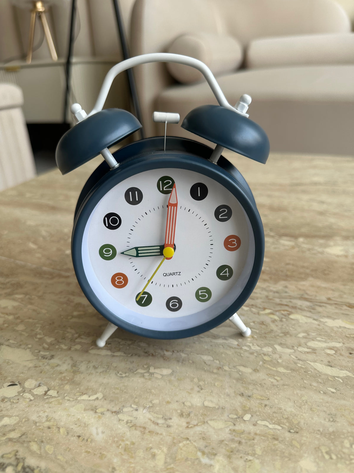 Dark Blue Alarm Clock 002