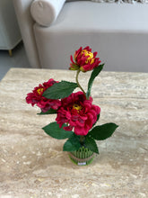 Dahlia Flower Standing Bunch Maroon