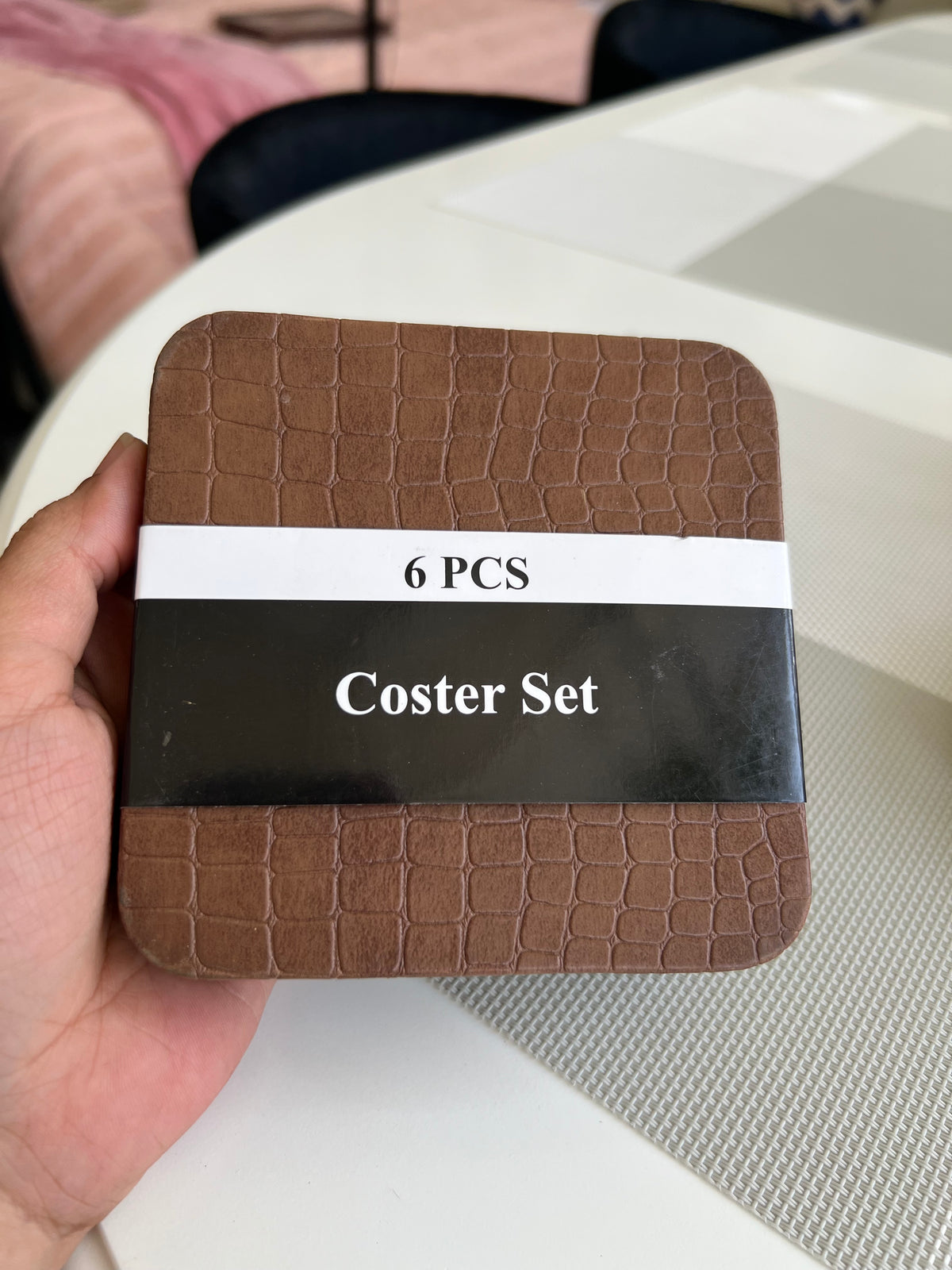 Leatherite Tea Coaster Square 005