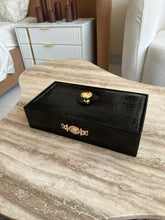 Cutlery Box Leather Black