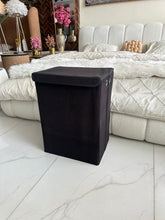 Laundry Basket Boucle Black
