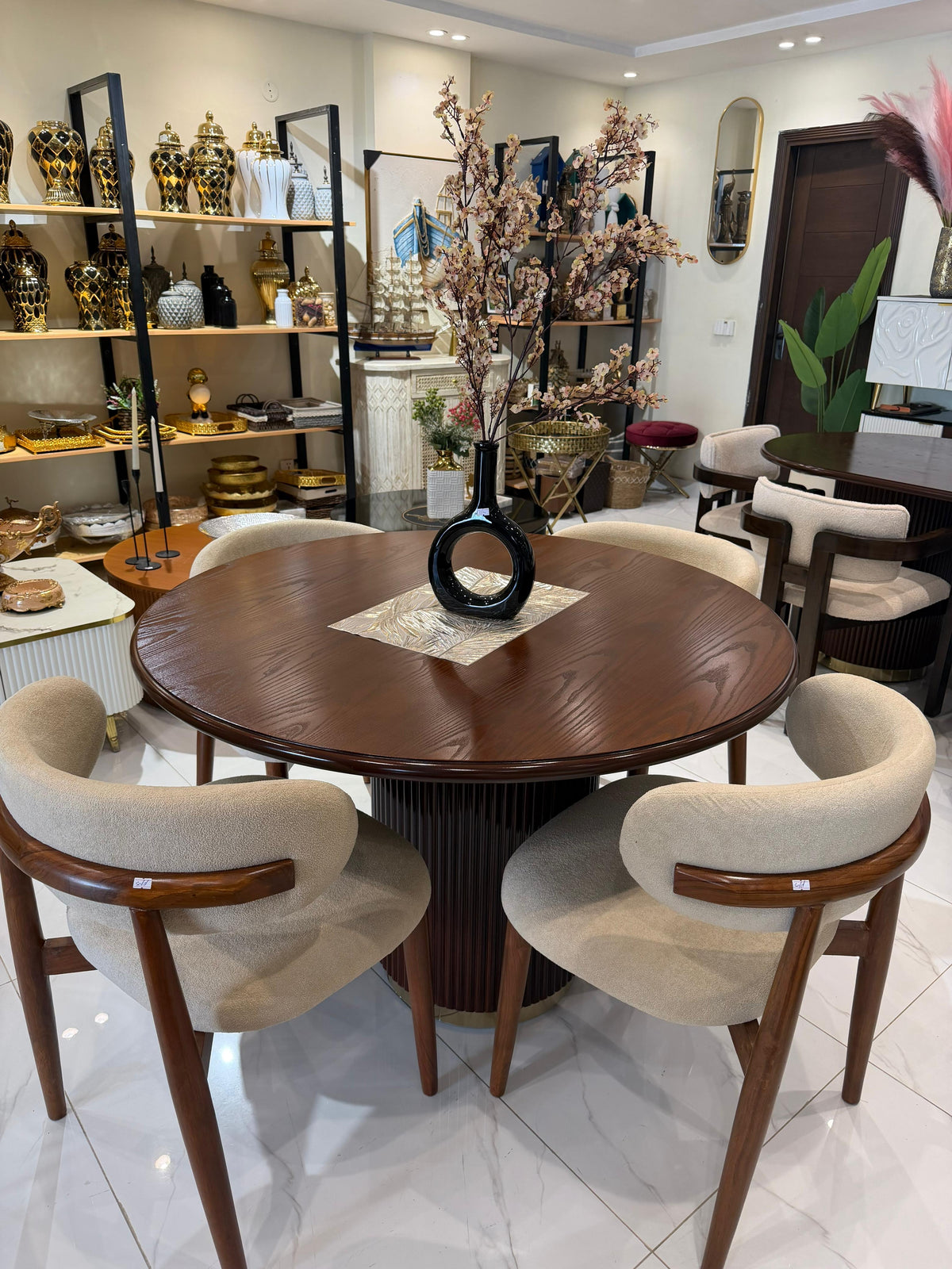 Ashwood Dinning Table 4 seater with Woody chair