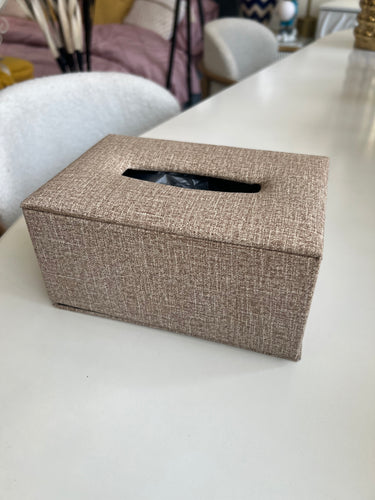 Jute Tissue Box