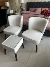 Allure Chairs without arms White Boucle