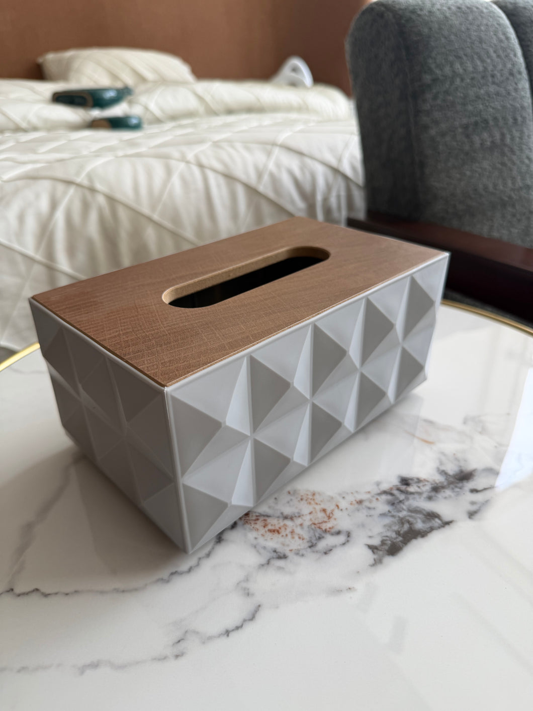 Grey Illusion Tissue box SS09
