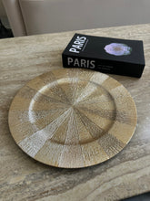 Textured Round Gold Tray 005