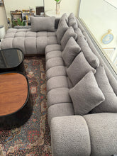 L shape sofa 6 seater grey glory