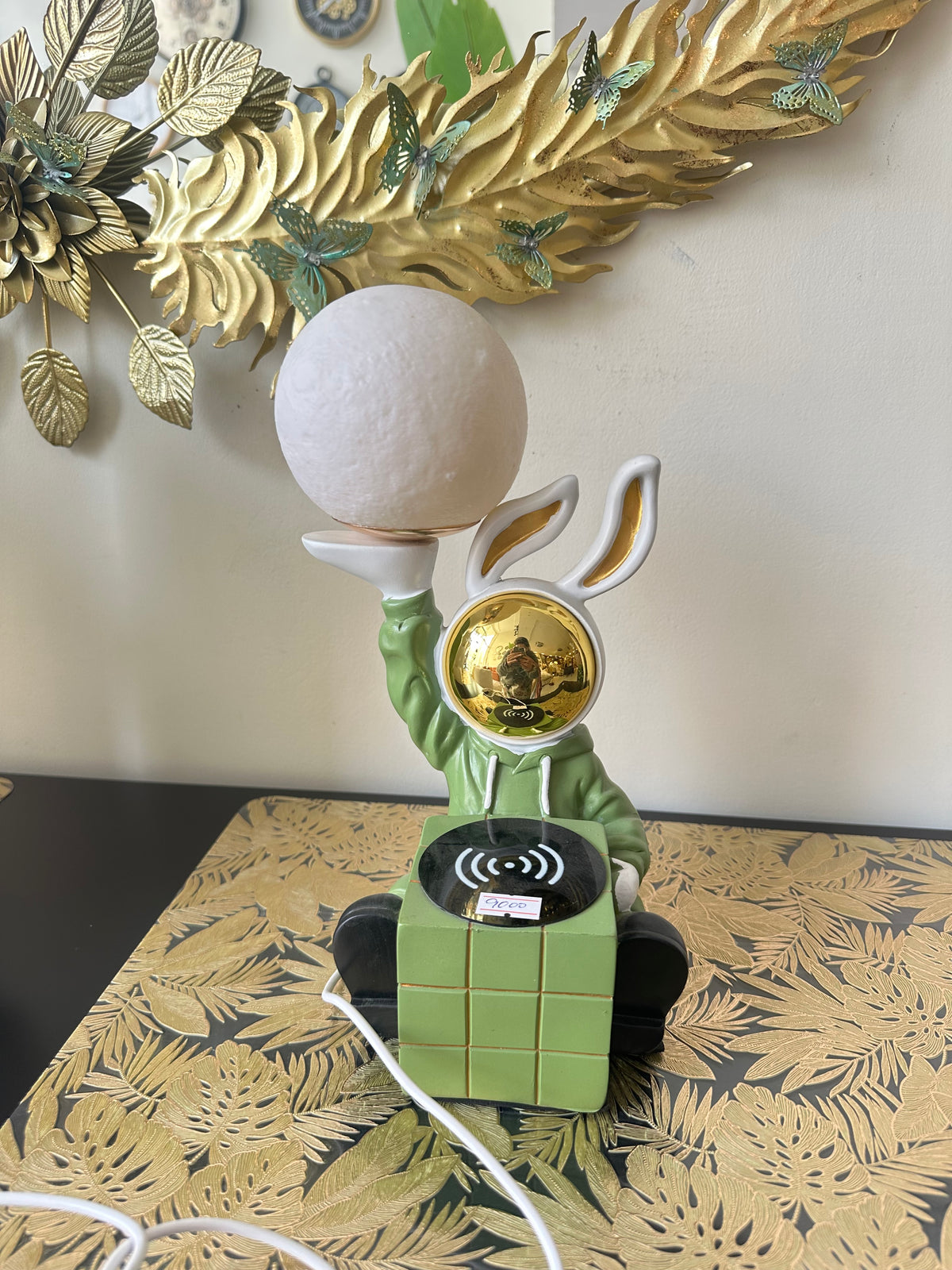 Green Rabbit Lamp