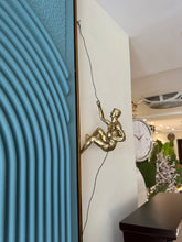 Climbing Man Sculpture Gold