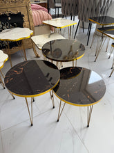 Black Gold nesting table set of 3
