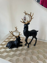 Regal Deer Sculpture set Black 005