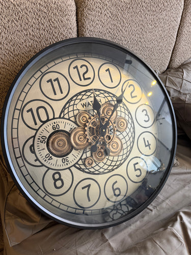 Metallic Mechanical Wall Clock 18