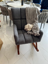 James rocking chair off Grey Boucle
