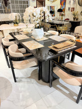 Black Deco Dinning Table with Ladderback Chairs