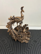 Peacock Sculpture Black Antique 02