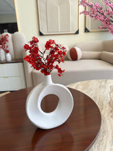 Ceramic Donut Vase White