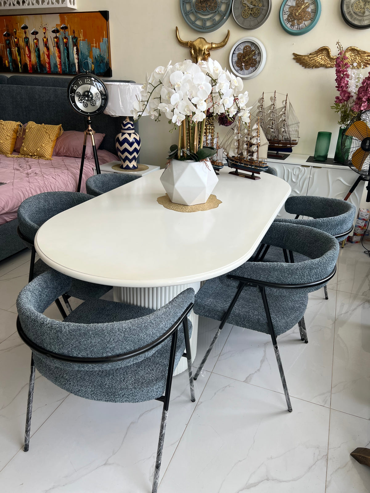 Blue Pearl Dining table
