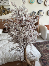 Faux Eucalyptus White flower Plant