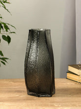 Black Frosted Glass Vase