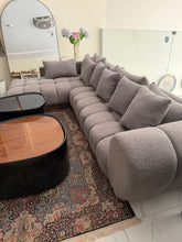 L shape sofa 6 seater grey glory
