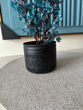 Blue Eucalyptus with Black Planter