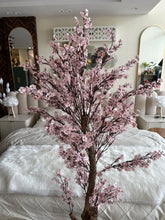 Faux Eucalyptus light pink flower Plant (medium) with Hugo planter Black