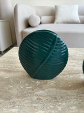 Leaf Vase set of 3 Teal Color
