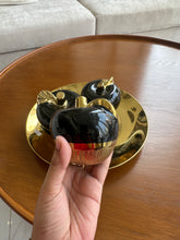 Gold Tray with Black & Gold Apples 002